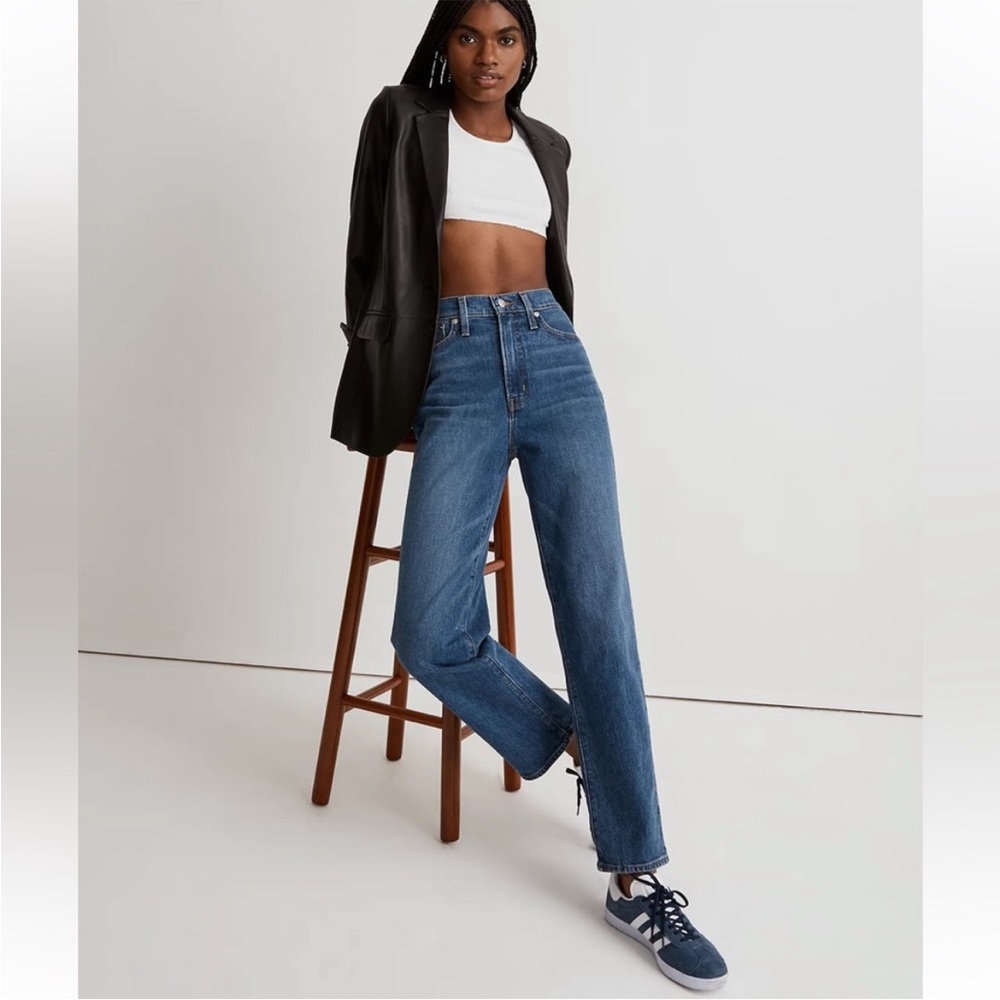 Madewell The Perfect Vintage Straight Jean in Mayfield Wash